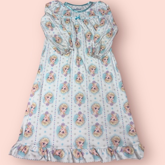 Disney Blue and White Nightgown with Ruffle Hem - Picture 1 of 3